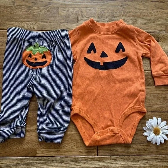 Carter's Pumpkin Halloween Outfit‎ Size 6 Months - Picture 8 of 8